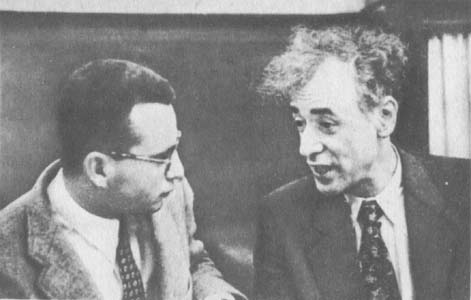 Ландау с американским физиком-теоретиком 
Марри Гелл-Маном (1956 г.)